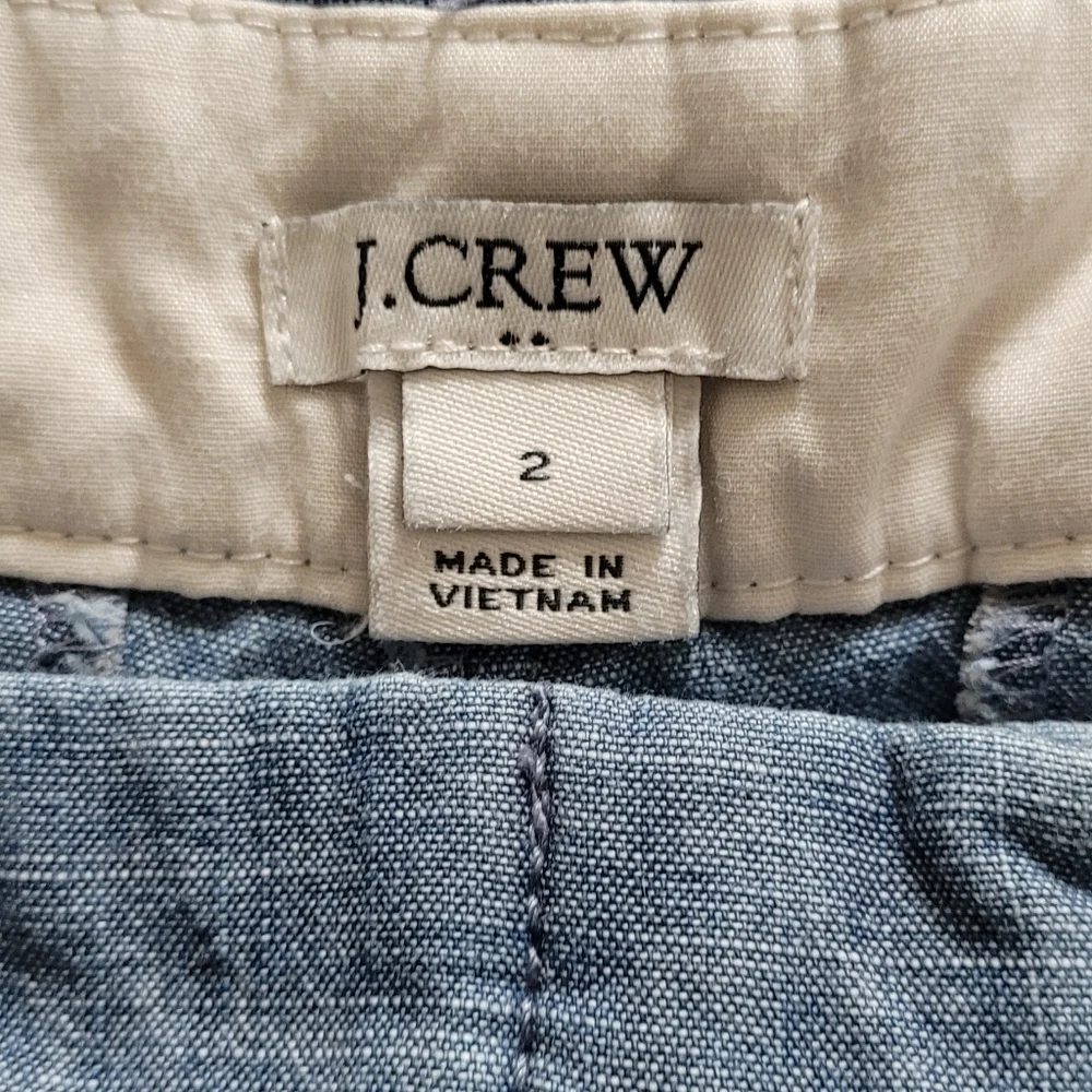 J. Crew Women's Chambray Nautical Preppy 4in Inseam Shorts Size 2